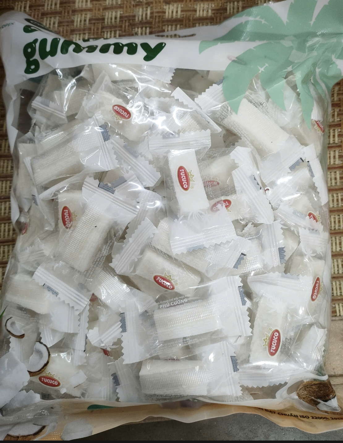 Kẹo Dẻo Cốt Dừa Fucuco 1kg